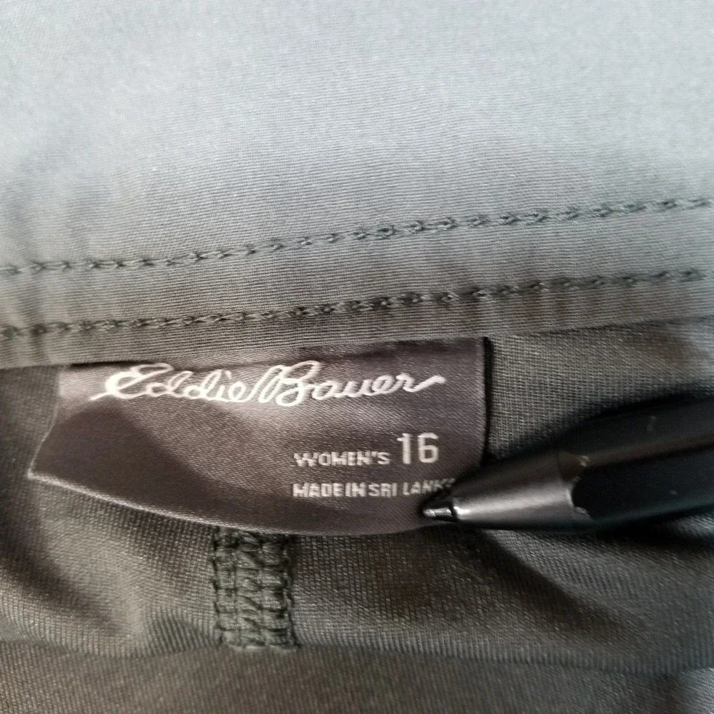 Eddie Bauer Skort Women 16 Gray Performance Stretch Active Adventurer 2.0 Skirt‎